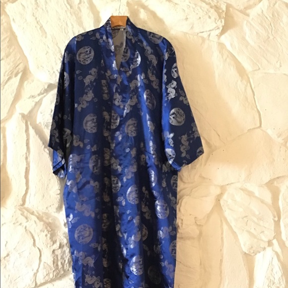 Solz Squirrel Long Blue Robe - Picture 2 of 7